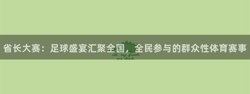 意昂2娱乐直属：省长大赛：足球盛宴汇